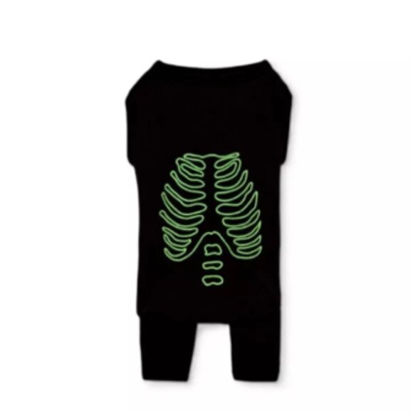 Hyde and Eek! Boutique Pet Dog Glow in the Dark Skeleton Pajamas Size Medium NWT - Picture 2 of 6